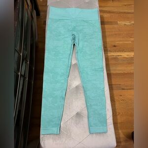 Gymshark adapt camouflage seamless legging turquoise